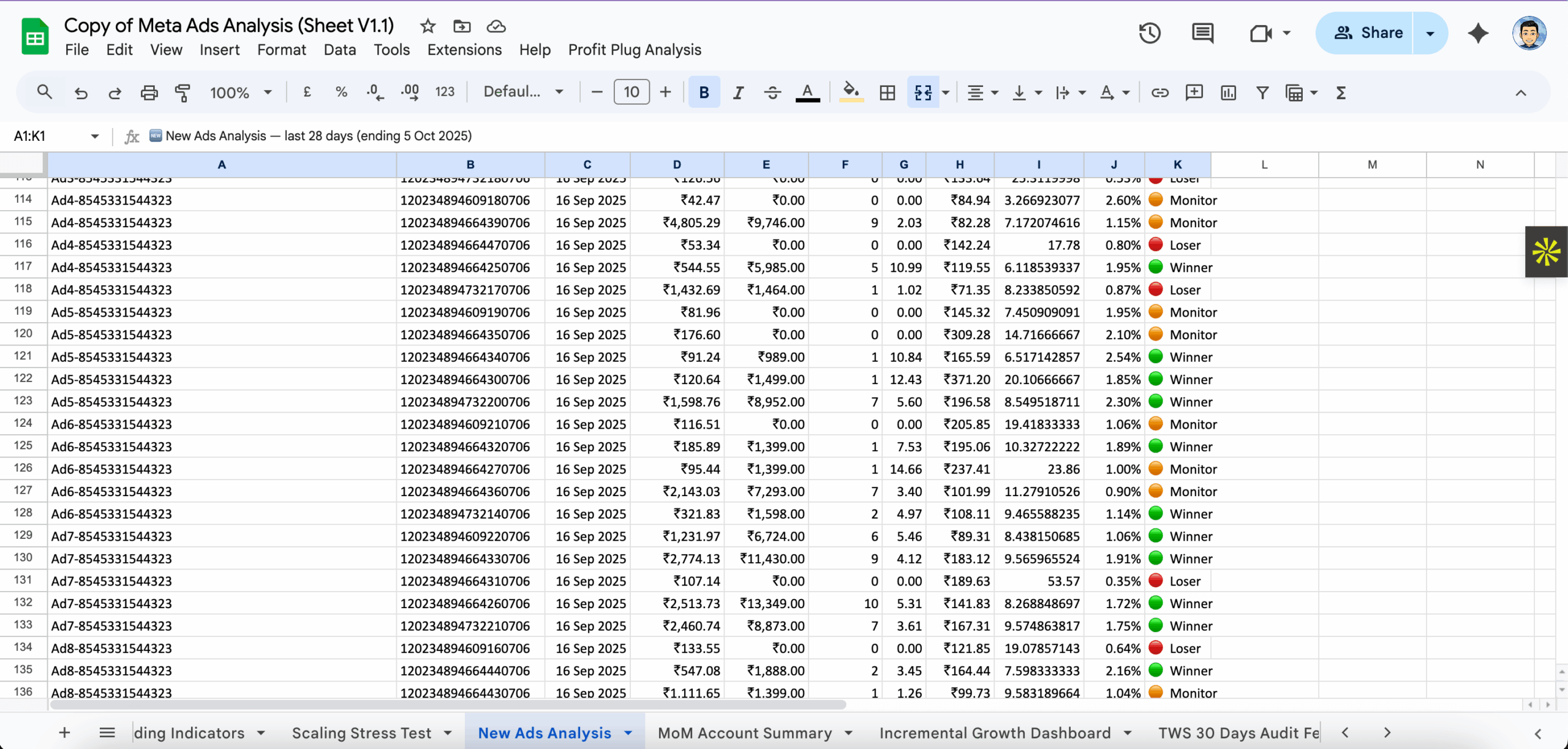Profitability Dashboard