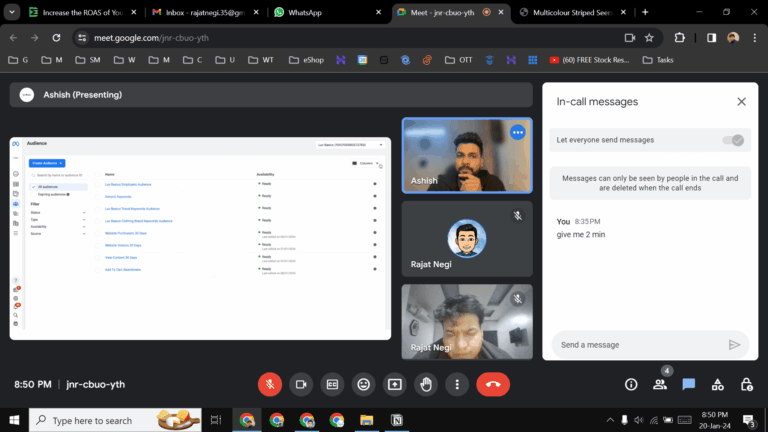 Consultation with Ashish